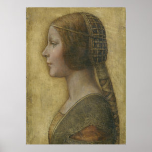 Pôster Retrato de uma noiva nova por Leonardo da Vinci