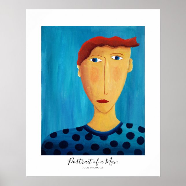 Poster Retrato de uma Pintura de Homem (Frente)