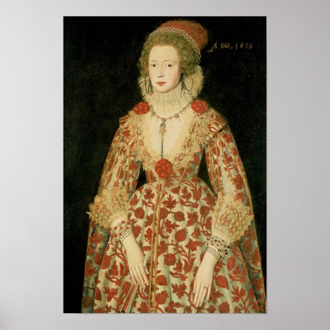 Pôster Retrato de uma Senhora, 1619 (Frente)