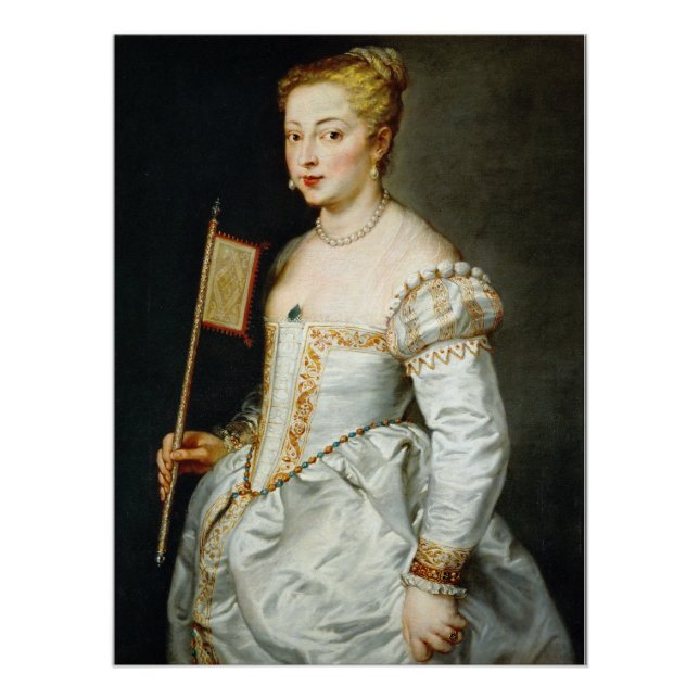 Pôster Retrato de uma Senhora Pedro Paulo Rubens (Frente)