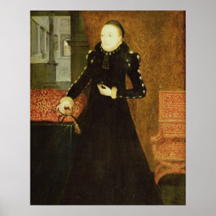 Poster Retrato de uma senhora, provavelmente Katherine,