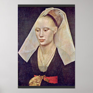 Poster Retrato de uma senhora Weyden Rogier Van Der