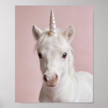 Retrato de Unicórnio Bebê – Arte Mágica para Pared