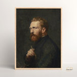 Poster Retrato de Vincent Van Gogh por John Russell<br><div class="desc">Vincent Van Gogh - Retrato de John Russell Vintage Art Moody Dark Male</div>