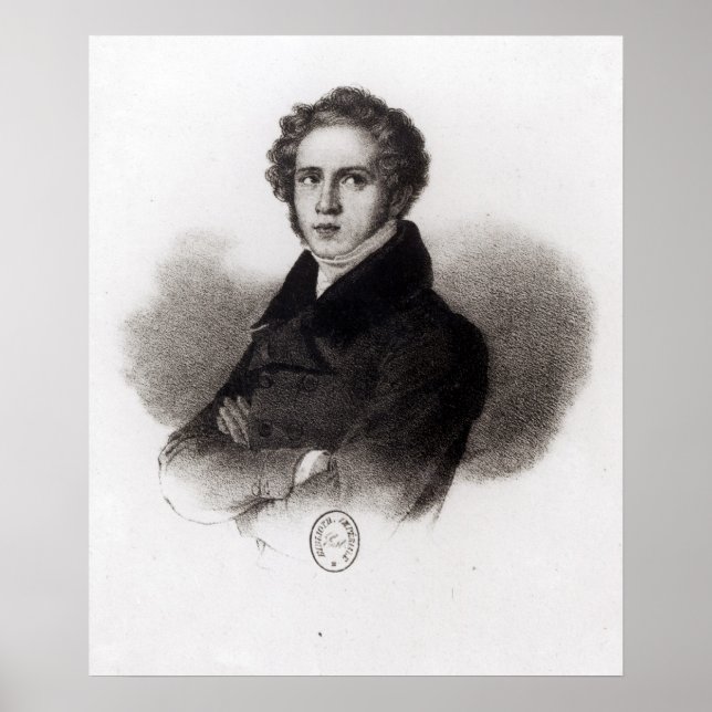 Pôster Retrato de Vincenzo Bellini (Frente)