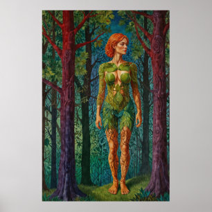 Poster “Retrato de Viridra” - Veias do Dossel