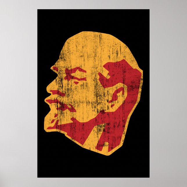 Pôster retrato de vladimir lenin cccp (Frente)