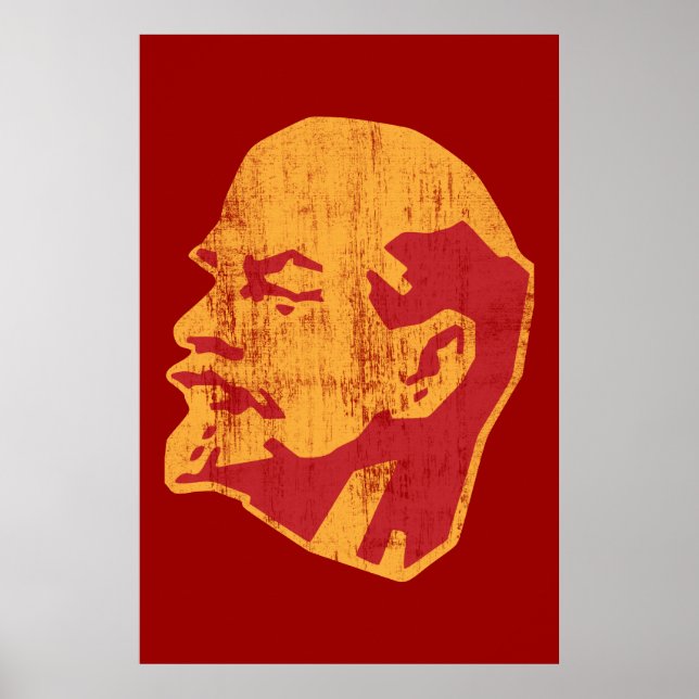 Pôster retrato de vladimir lenin cccp (Frente)