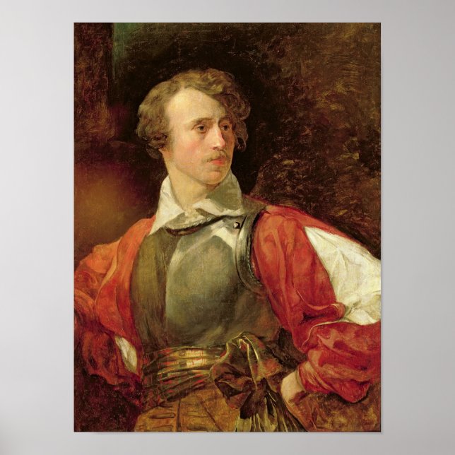Pôster Retrato de Vladimir Samoylov como Hamlet (Frente)