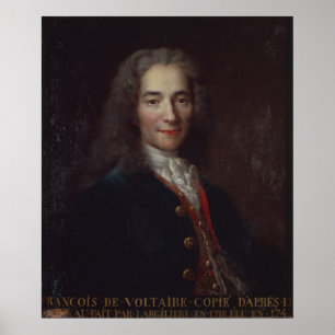 Pôster Retrato de Voltaire