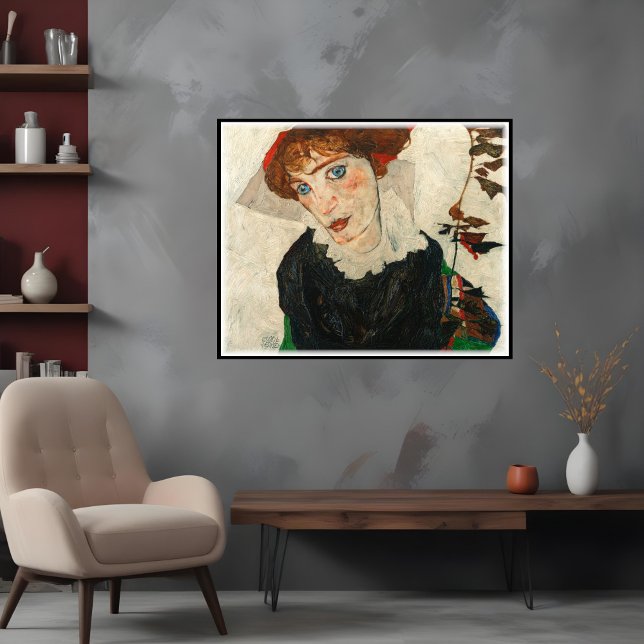 Poster Retrato de Wally Neuzil, Egon Schiele (Criador carregado)