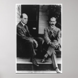 Pôster Retrato de Wilbur Wright e de Orville Wright