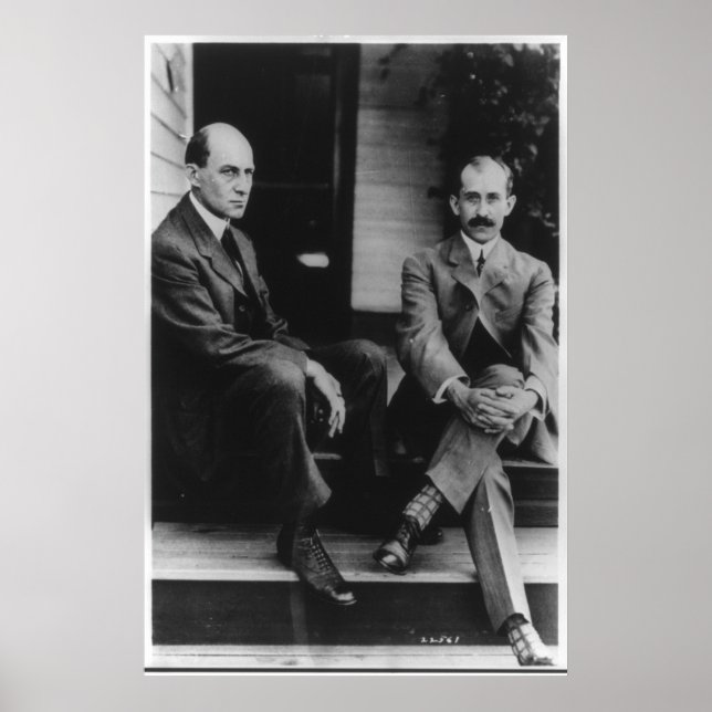 Pôster Retrato de Wilbur Wright e Orville Wright (Frente)