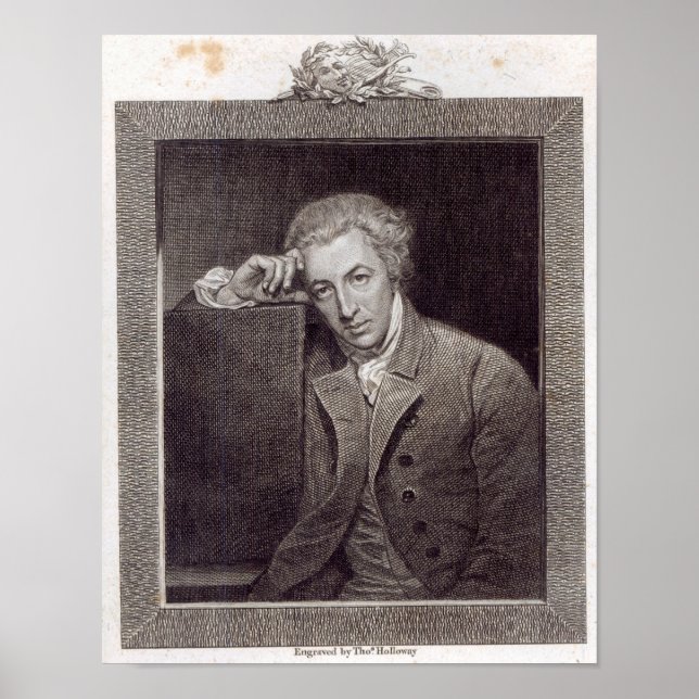 Pôster Retrato de William Hayley (Frente)