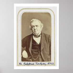 Poster Retrato de William Makepeace Thackeray (1811-63)