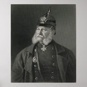 Pôster Retrato de William mim rei de Prússia