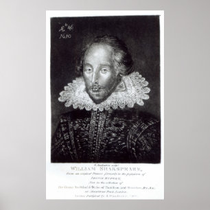 Pôster Retrato de William Shakespeare