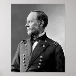 Poster Retrato de William Tecumseh Sherman