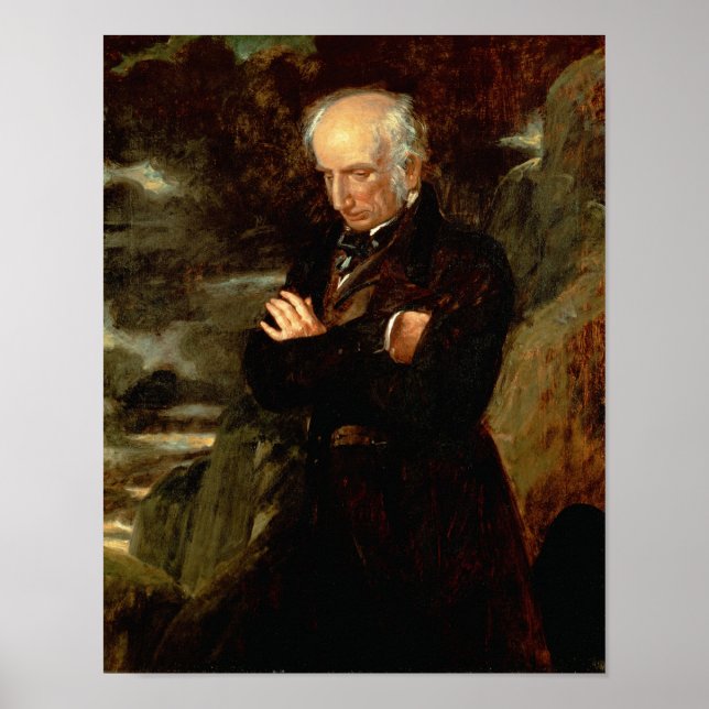 Pôster Retrato de William Wordsworth 1842 (Frente)