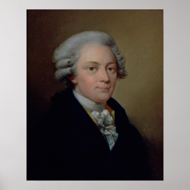 Poster Retrato de Wolfgang Amadeus Mozart (Frente)