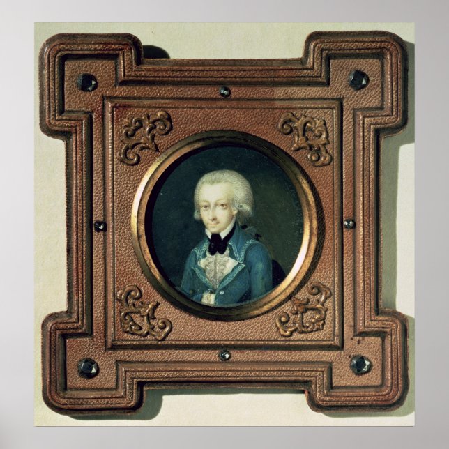 Pôster Retrato de Wolfgang Amadeus Mozart, 1773 (Frente)