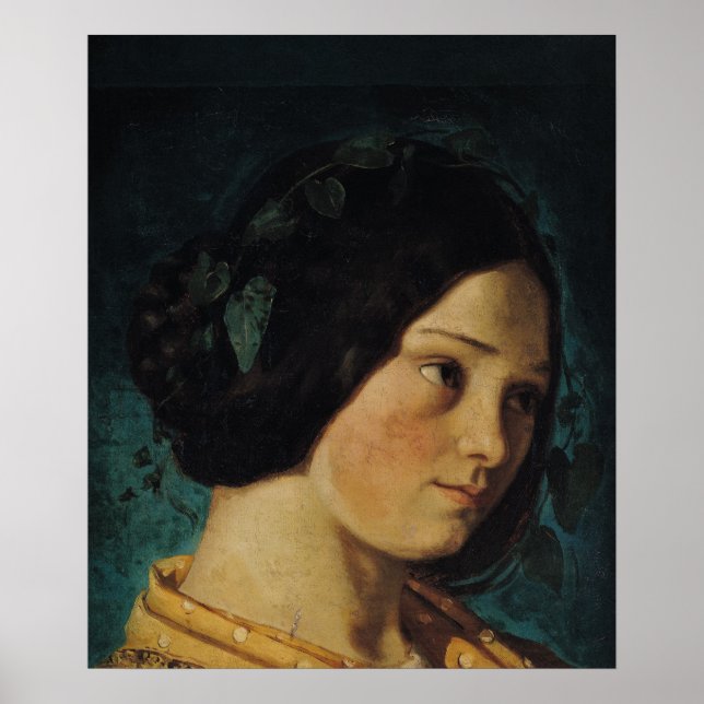 Poster Retrato de Zelie Courbet, c.1842 (Frente)