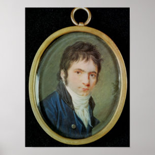 Pôster Retrato diminuto de Ludwig van Beethoven, 1802