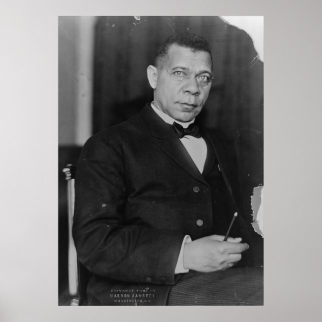 Poster Retrato do Abolicionista Booker T. Washington (Frente)
