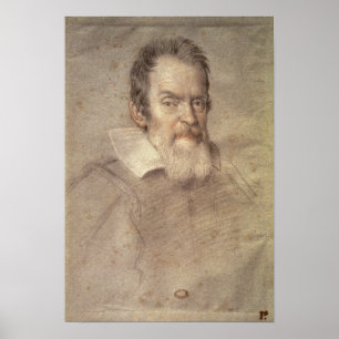 Poster Retrato do astrónomo de Galileo Galilei