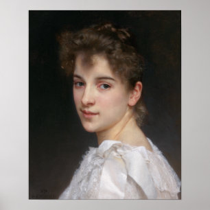 Pôster Retrato do berço de Gabrielle por Bouguereau