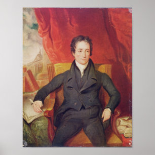 Poster Retrato do cordeiro 1826 de Charles