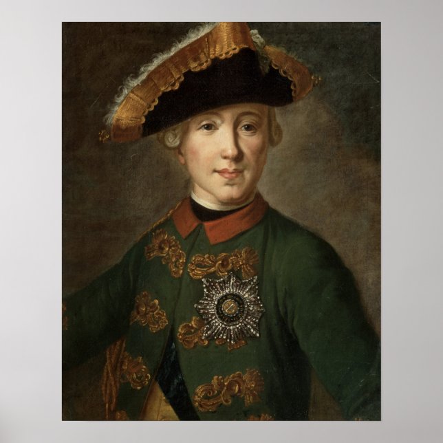 Poster Retrato do czar Pedro III (Frente)