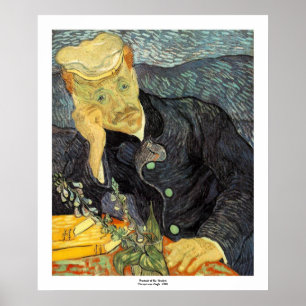 Pôster Retrato do doutor Gachet por Vincent van Gogh