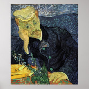 Pôster Retrato do Doutor Gachet, Vincent van Gogh