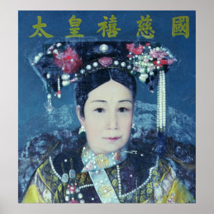 Poster Retrato do Dowager de imperatriz Cixi