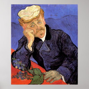 Pôster Retrato do Dr. Gachet por Vincent van Gogh