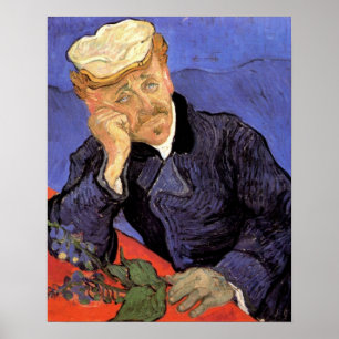 Pôster Retrato do Dr. Gachet por Vincent van Gogh