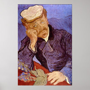 Pôster Retrato do Dr. Gachet por Vincent Willem Van Gogh