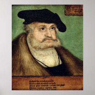 Pôster Retrato do eleitor de Friedrich III de Saxony