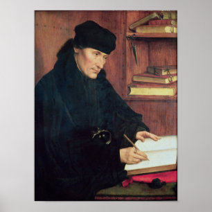 Pôster Retrato do Erasmus de Rotterdam