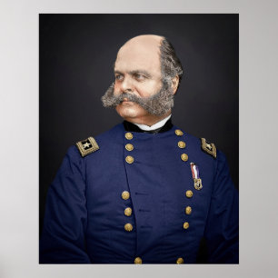 Poster Retrato do General Ambrose Burnside