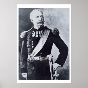 Poster Retrato do general de brigada Nelson A. Milha