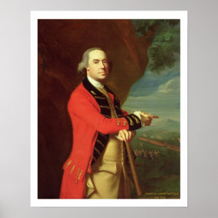 Poster Retrato do General Thomas Gage, c.1768 (óleo em ca