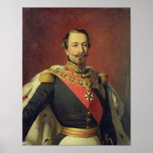 Pôster Retrato do imperador Louis Napoleon III
