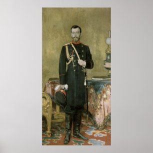 Poster Retrato do imperador Nicholas II 1895