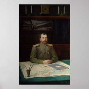 Pôster Retrato do imperador Nicholas II, 1914
