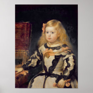 Pôster Retrato do Infanta Maria Marguerita 1654