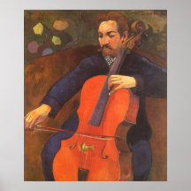 Retrato do jogador Schneklud por Paul Gauguin
