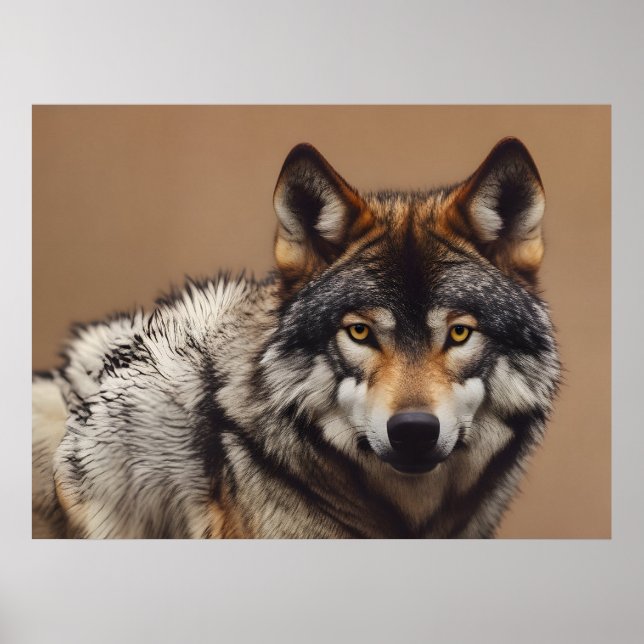 Poster Retrato do lobo (Frente)