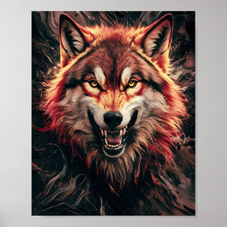Poster Retrato do Lobo Fierce